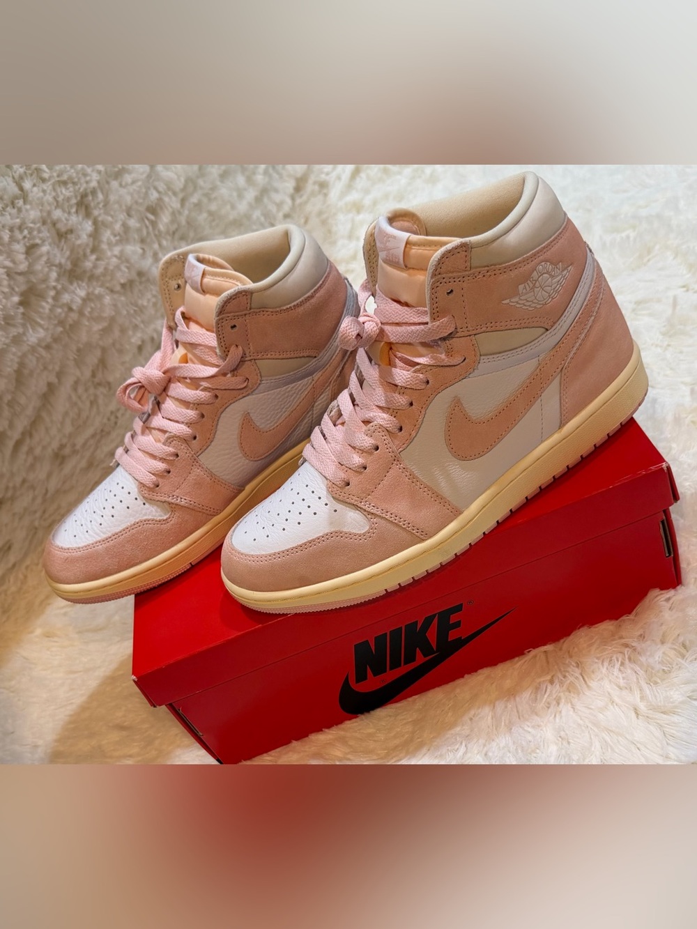 Women’s Jordan 1 Retro High OG Washed Pink - Size 11 - FD2596-600